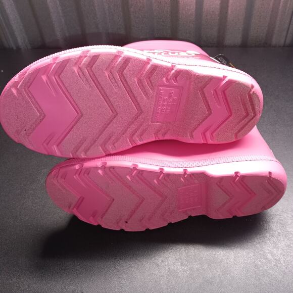 Totes Kids Pink Waterproof Rubber Non Slip Rain Boots - Picture 6 of 7